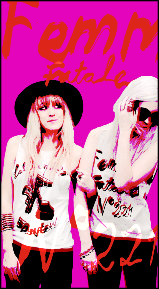 A vivid pink animated collage featuring two figures in 5Preview
