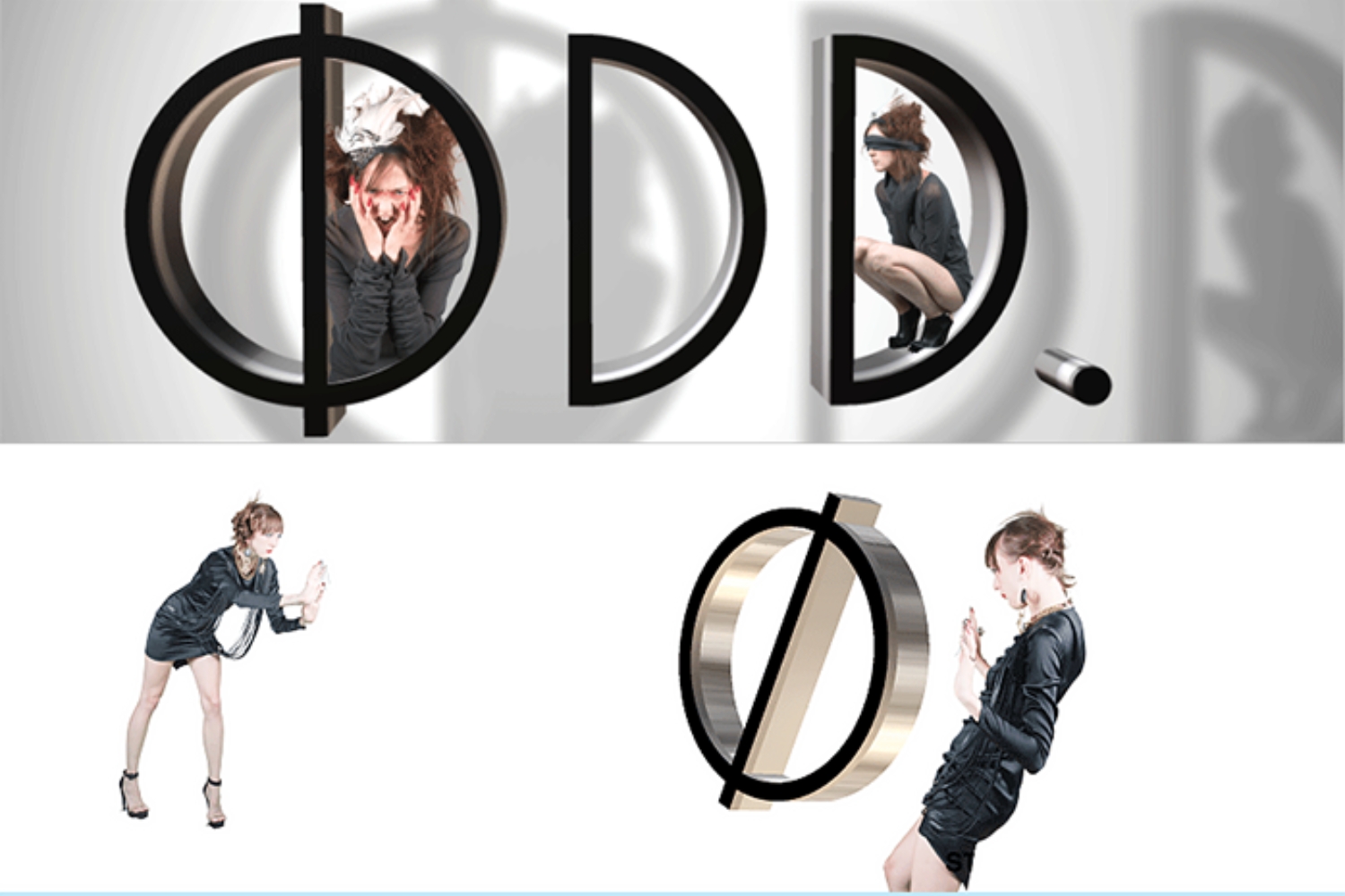 An animated fashion collaboration built around the ODD letterform