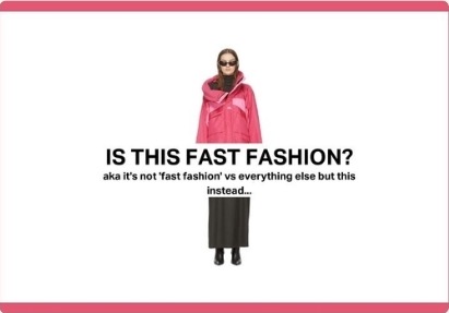 Editorial graphic asking, Is This Fast Fashion?